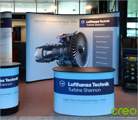 Popup Curved Counter Image from Creo Ireland