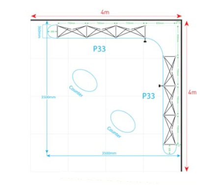 Image of a Nomadic Plus P33 + P33 Configuration A Floorplan