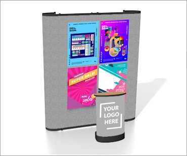 Image of a P32 Fabric Poster Display Stand
