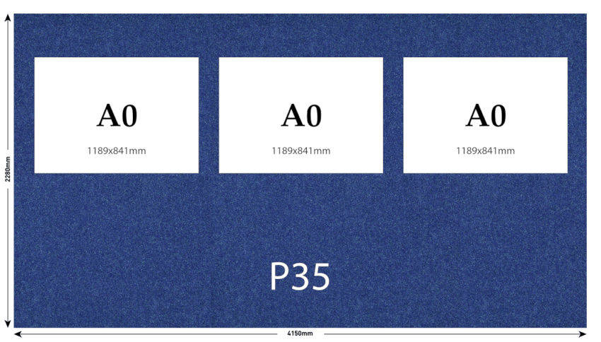 Image of a P35 Pop Up Fabric Panel Stand