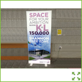 Image of a Brightwall L.E.D Display Stand from Creo Ireland