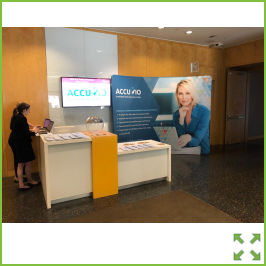 Image of a Formulate Curved Fabric Display from Creo Ireland